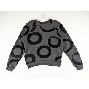 G-Star Raw Shirt Womens Small Black Straight Fit Graphic‎ Sweatshirt